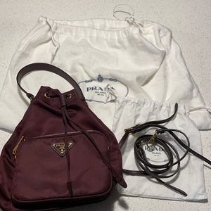 Authentic nylon prada duet  shoulder bag